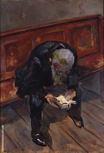 Before Preaching by Christian Krohg | Oil Painting Reproduction