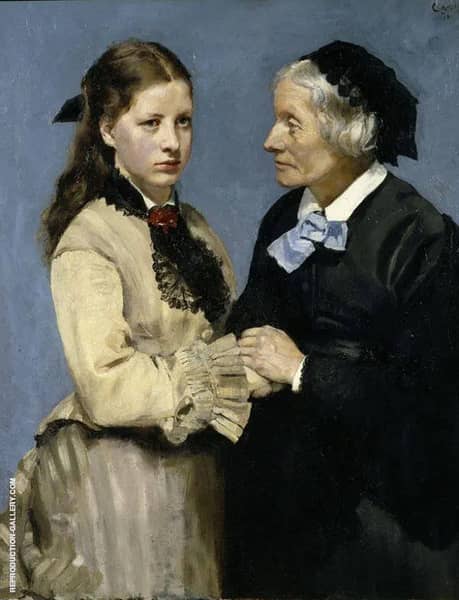 Farewell by Christian Krohg | Oil Painting Reproduction