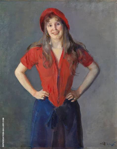 Portrait of The Painter Oda Krohg 1889 | Oil Painting Reproduction