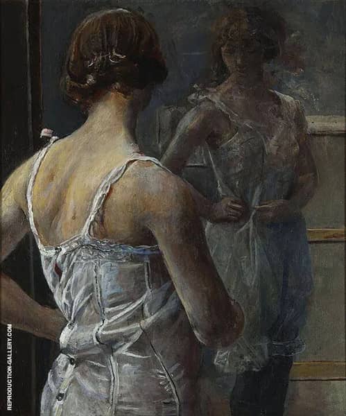 Toilet 2 by Christian Krohg | Oil Painting Reproduction