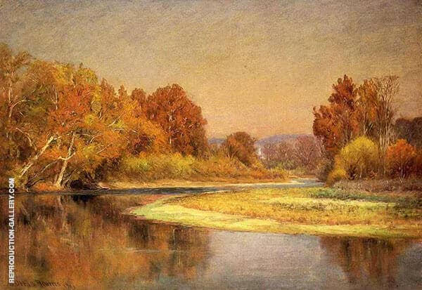 Sycamores on The Whitewater | Oil Painting Reproduction