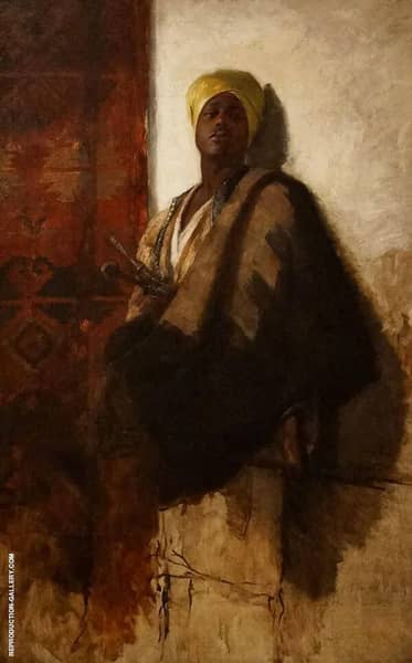 Guard of The Harem c1880 by Frank Duveneck | Oil Painting Reproduction