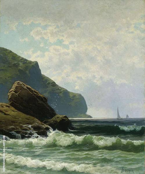 Seascape with Boats Offshore | Oil Painting Reproduction