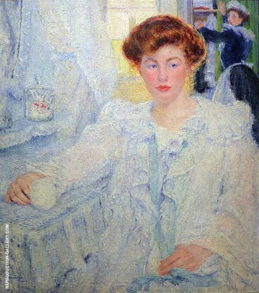 La Jeune a sa Toilette 1903 by George Morren | Oil Painting Reproduction