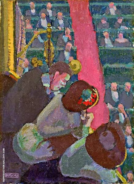 Balcony at The Alhambra 1910 by Spencer Gore | Oil Painting Reproduction