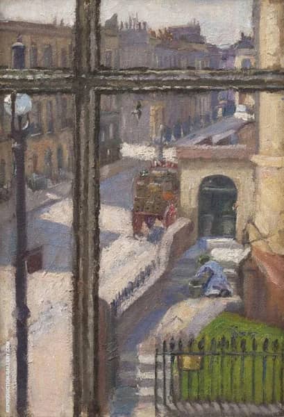 From a Window in The Hampstead Road 1911 | Oil Painting Reproduction