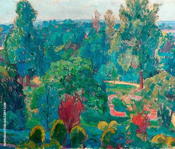 The Terrace Gardens by Spencer Gore | Oil Painting Reproduction