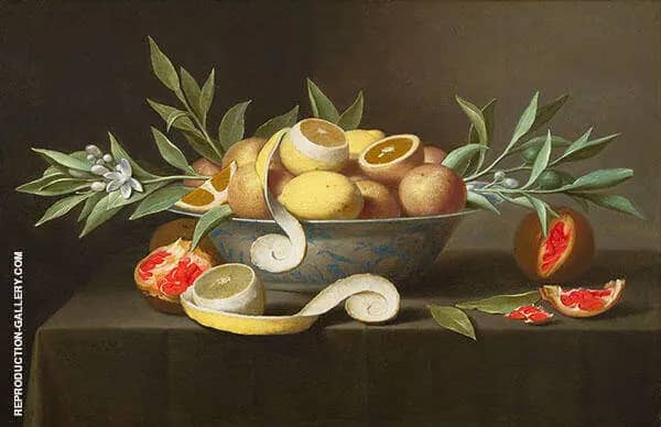 Still Life with Lemons, Oranges and Pomegranate c1660 | Oil Painting Reproduction