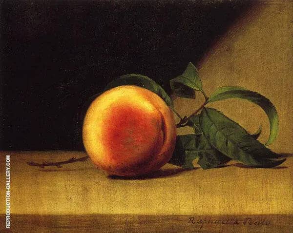 Still Life with Peach by Raphaelle Peale | Oil Painting Reproduction