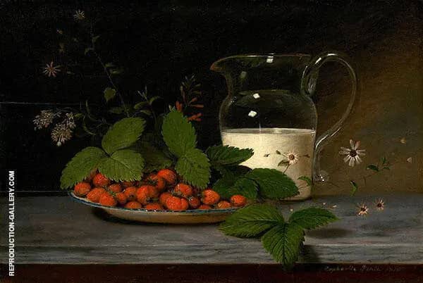 Strawberries and Cream by Raphaelle Peale | Oil Painting Reproduction
