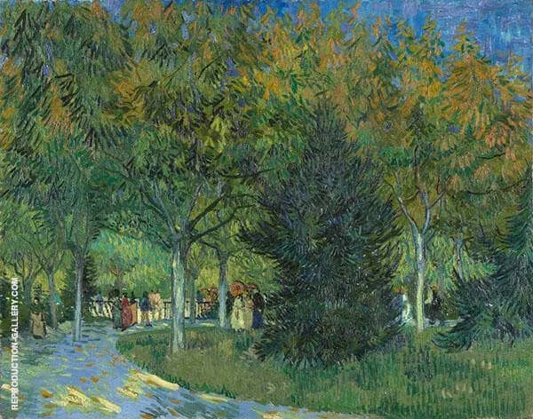 Path in The Park 1888 by Vincent van Gogh | Oil Painting Reproduction