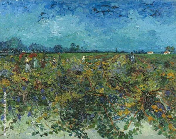 The Green Vineyard 1888 by Vincent van Gogh | Oil Painting Reproduction
