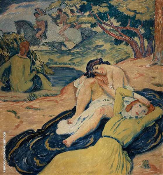 Swimming IV by Jan Preisler | Oil Painting Reproduction