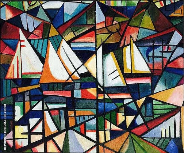 Boats Undated by Amadeo de Souza Cardoso | Oil Painting Reproduction