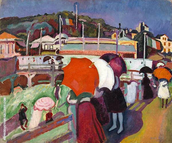 Three Umbrallas by Raoul Dufy | Oil Painting Reproduction