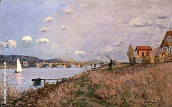 The Bridge at Argenteuil 1872 by Alfred Sisley | Oil Painting Reproduction