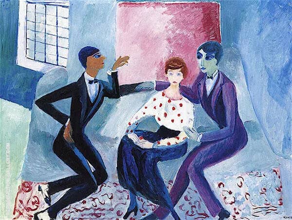 Conversation by Sigrid Hjerten | Oil Painting Reproduction