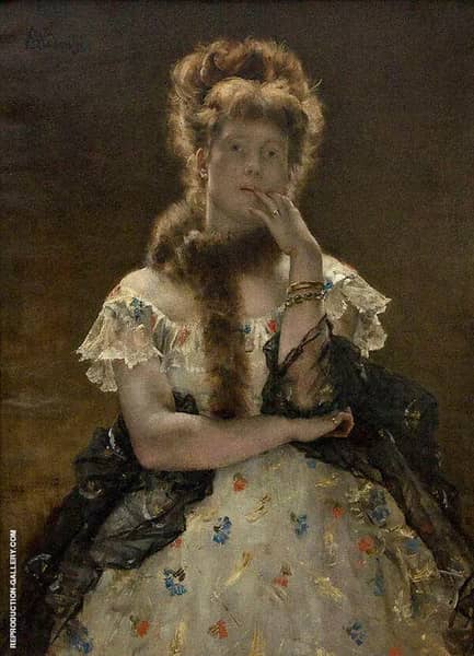Paris Sphinx by Alfred Stevens | Oil Painting Reproduction