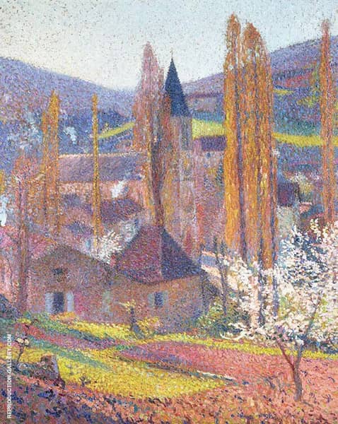 Church in Labastide in Spring | Oil Painting Reproduction