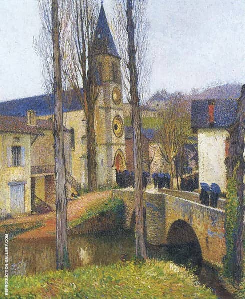 Church Mass at Labastide du Vert | Oil Painting Reproduction