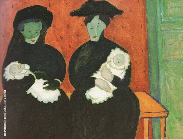 Twins by Marianne von Werefkin | Oil Painting Reproduction