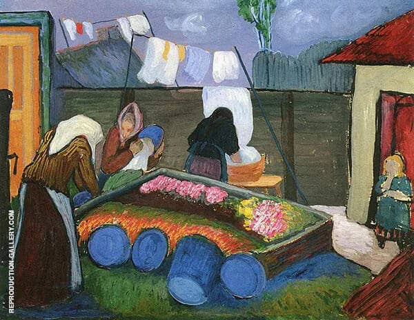 Washerwoman by Marianne von Werefkin | Oil Painting Reproduction