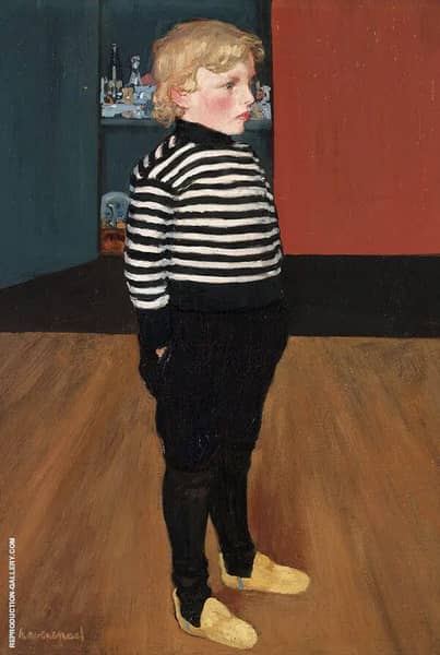 Charles in Striped Jersey 1898 | Oil Painting Reproduction