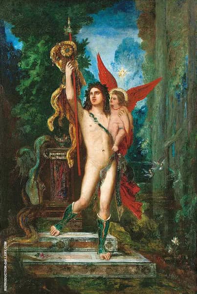 Jason and Eros by Gustave Moreau | Oil Painting Reproduction