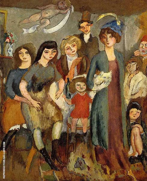 The Turkish Family 1907 by Jules Pascin | Oil Painting Reproduction