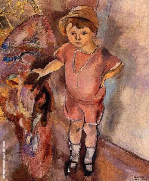 Young Boy 1922 by Jules Pascin | Oil Painting Reproduction