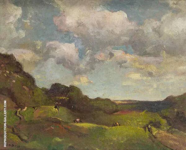 Landscape with Grazing Animals | Oil Painting Reproduction