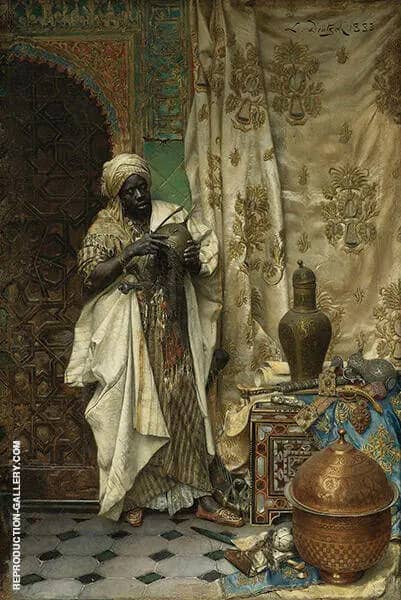 The Inspection 1883 by Ludwig Deutsch | Oil Painting Reproduction