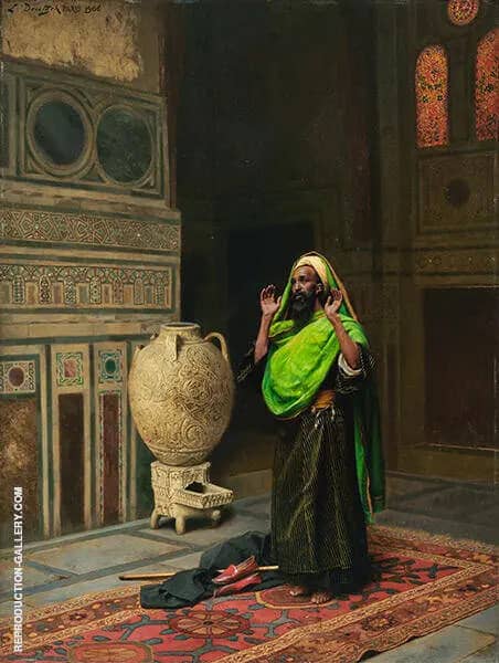 The Morning Prayer 1906 by Ludwig Deutsch | Oil Painting Reproduction