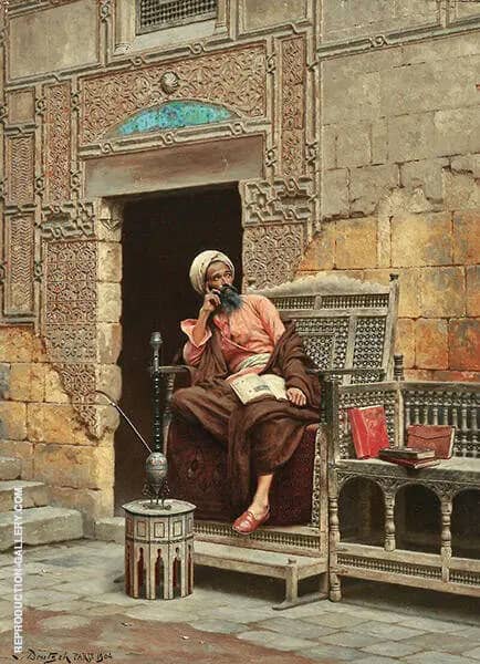 The Scribe 1904 by Ludwig Deutsch | Oil Painting Reproduction