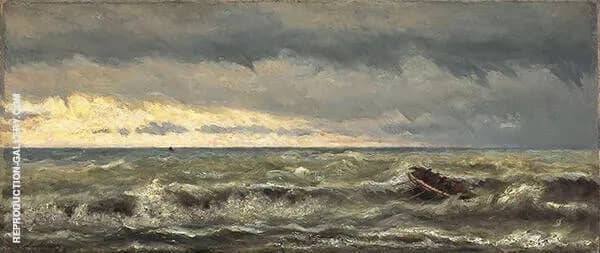Lifeboats in The Surf by Hendrik Willem Mesdag | Oil Painting Reproduction