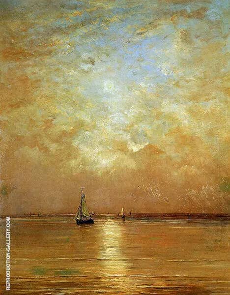 Sunset at Scheveningen | Oil Painting Reproduction