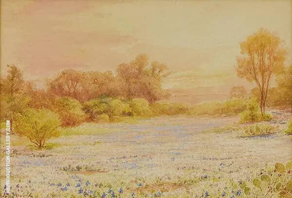 Untitled Bluebonnet Landscape | Oil Painting Reproduction