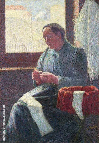 Portrait de Madame Vallad 1890 by Leon Pourtau | Oil Painting Reproduction