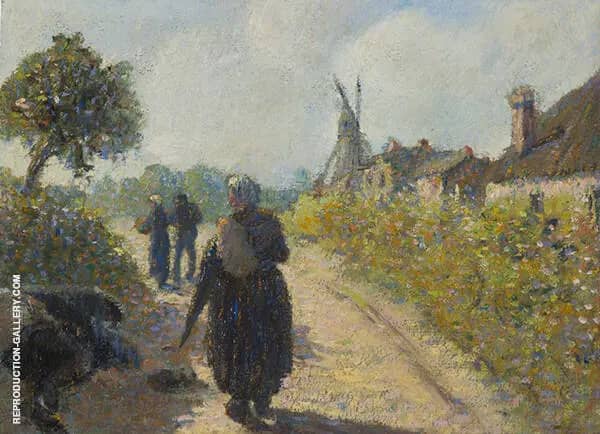 The Road to The Mill by Leon Pourtau | Oil Painting Reproduction