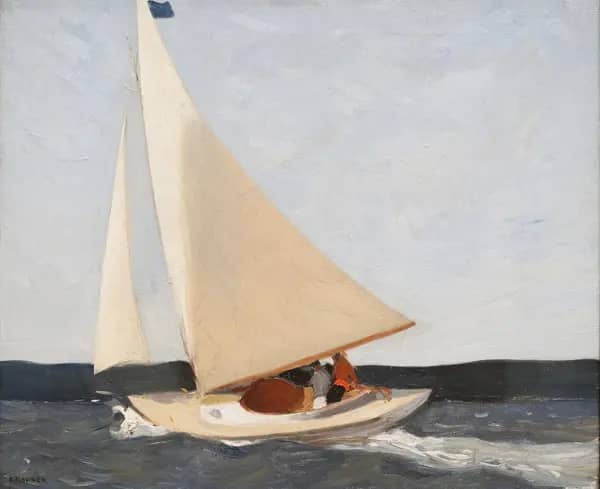Sailing 1911 by Edward Hopper | Oil Painting Reproduction