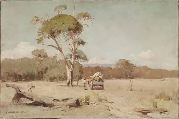 A Hot Day 1888 by David Davies | Oil Painting Reproduction