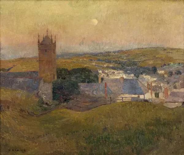 Moonrise Cornwall by David Davies | Oil Painting Reproduction