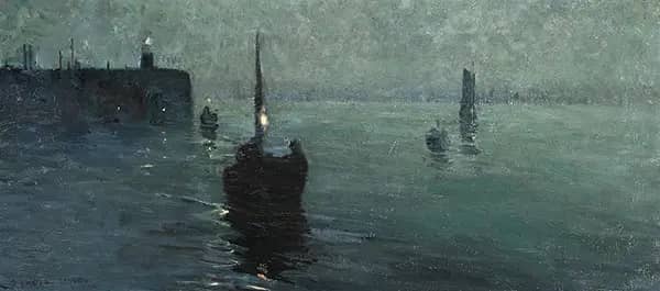 St Ives c1900 by David Davies | Oil Painting Reproduction