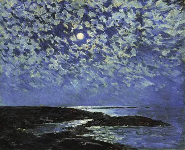 Moonlight, Isle of Shoals by Childe Hassam | Oil Painting Reproduction