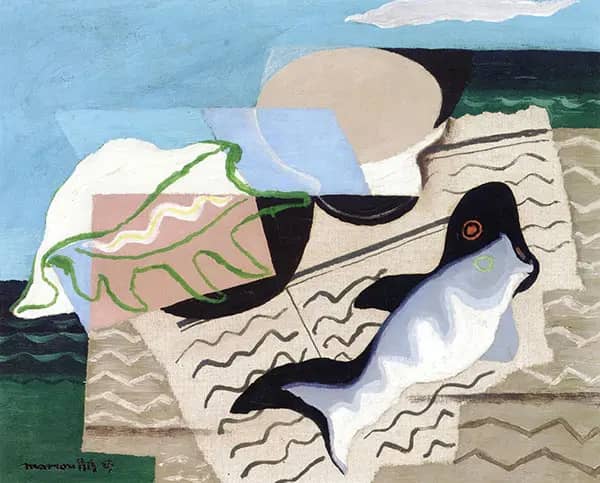 Blue Fish by Louis Marcoussis | Oil Painting Reproduction