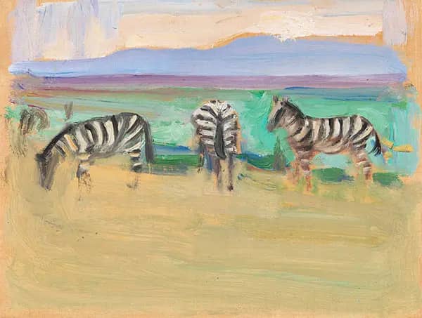 Zebras by Akseli Gallen Kallela | Oil Painting Reproduction