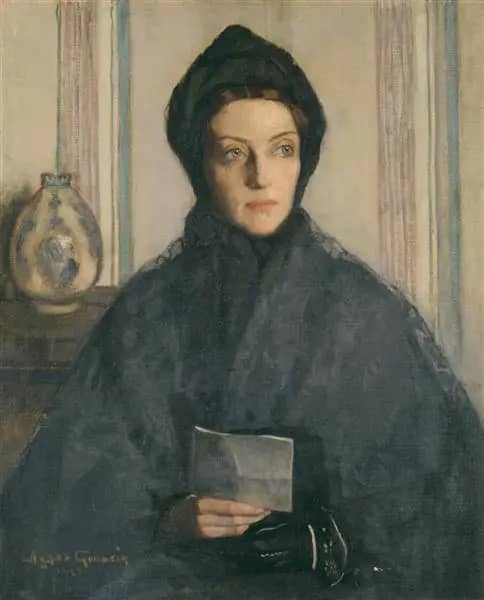 The Letter 1926 by Agnes Goodsir | Oil Painting Reproduction