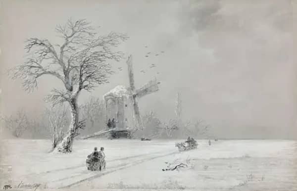 Winter in Ukraine 1874 by Ivan Aivazovsky | Oil Painting Reproduction