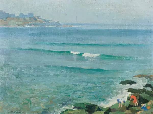 Peaceful Morning at Bondi by Elioth Gruner | Oil Painting Reproduction