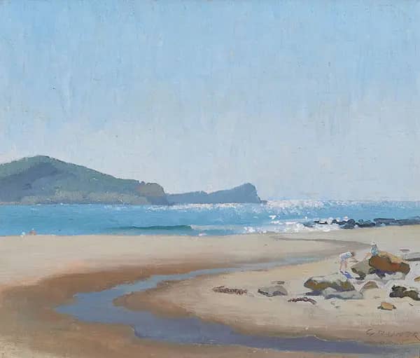 Silver Sea Avoca 1932 by Elioth Gruner | Oil Painting Reproduction